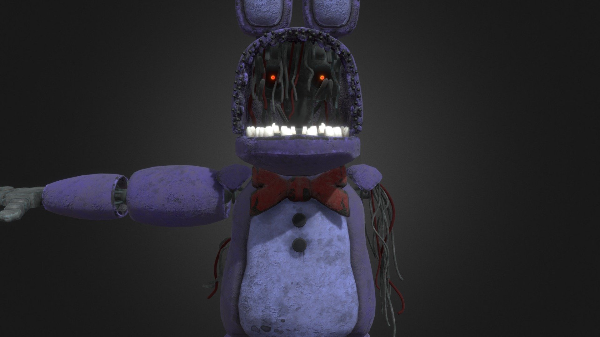 Withered Bonnie (FNaF HW) - Download Free 3D Model By Captain Allen ...