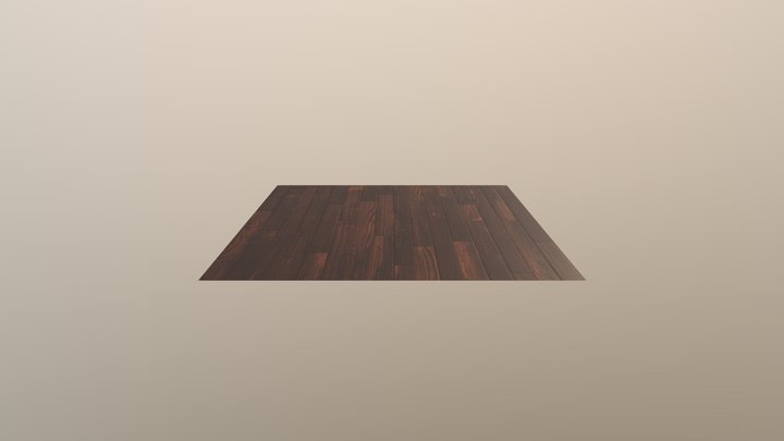 Plane wood floor 3D Model