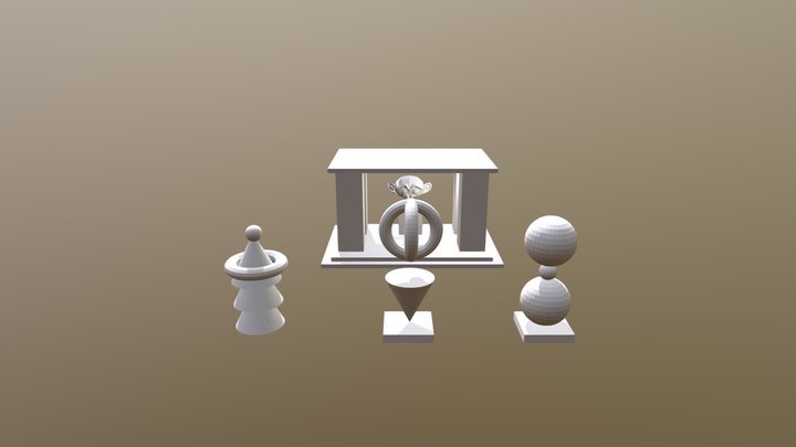 Primitive technology exercise 3D Model