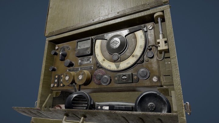 A7B USSR Military Radio set 3D Model