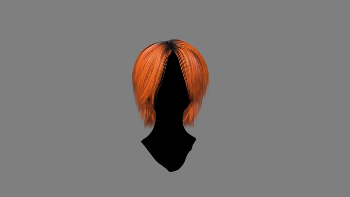 Simple RealTime Hair 3D Model