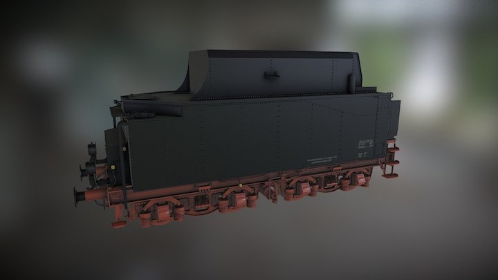 Steam Engine Coal Car 2'2'T32 (Update) 3D Model