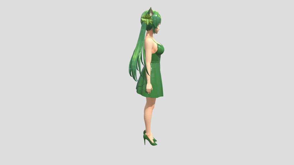 Green Dress Girl