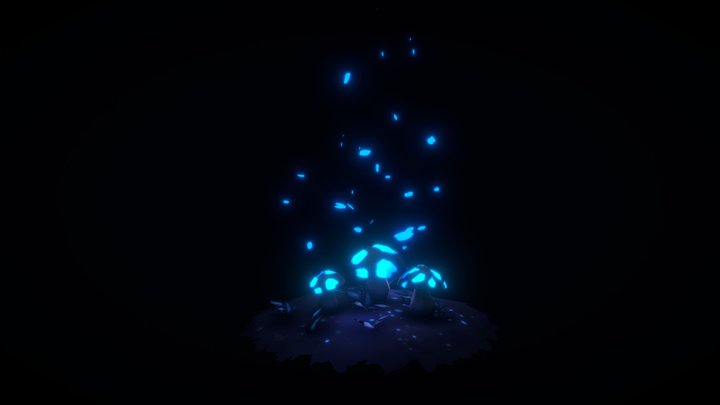 Mushroom glowing 3D Model
