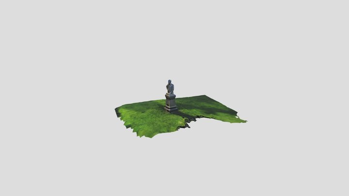 Statua di Ernesto Teodoro Moneta - 1924 3D Model