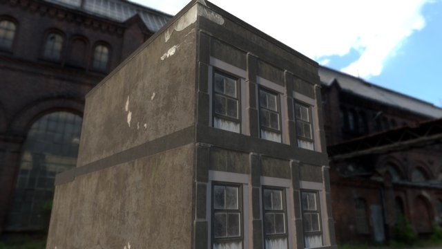 Main street building 05 3D Model