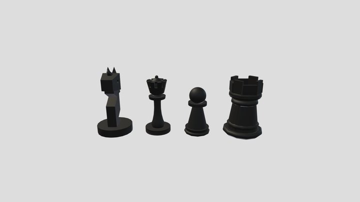 RaquelBlancoSantiago_ajedrez 3D Model