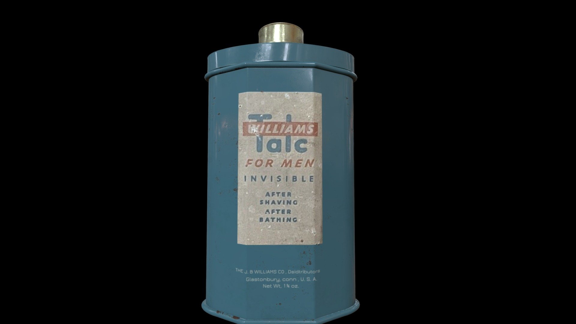 Vintage Williams Talc For Men - 3D model by sirps7 [1025c21] - Sketchfab