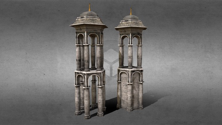 Eurasian Towers - Architectural Asset Pack 3D Model