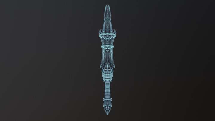 Hologrpahic Sword 3D Model
