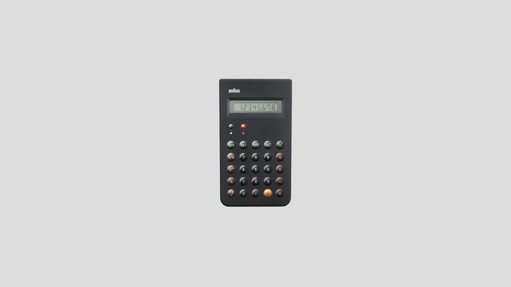 Calculator Braun ET 66 3D Model