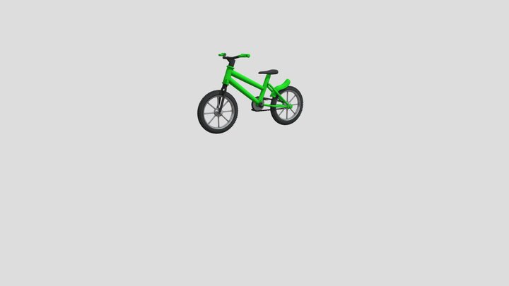 bicicleta com textura -final 3D Model