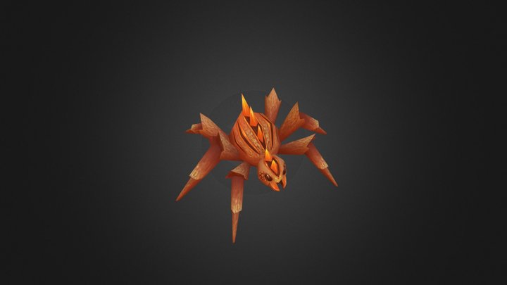Spider. Low Poly 3D Model