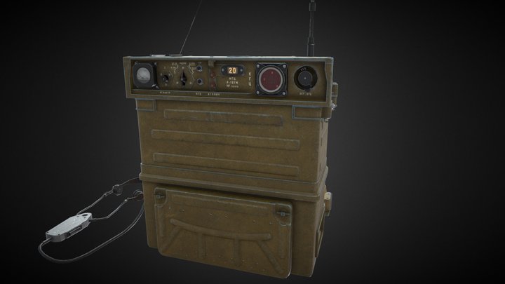 Military Radio R107-M 3D Model