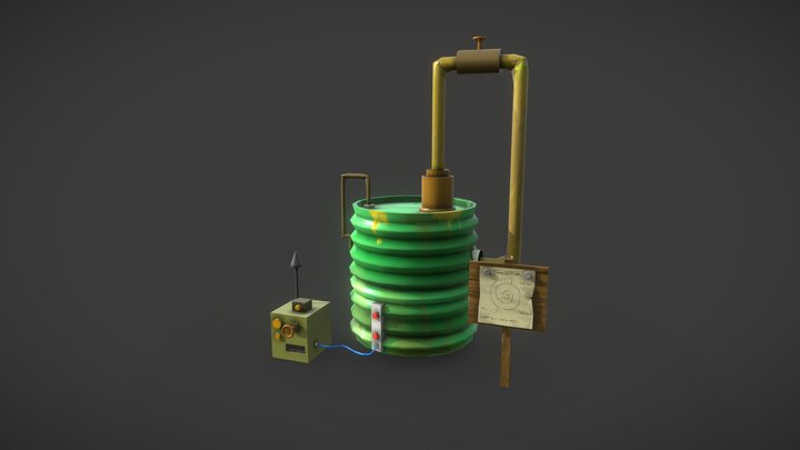 Barrel_eggruption 3D Model