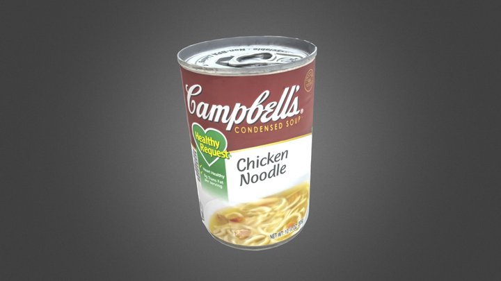 Campbell's Chicken Noodle Soup 3D Model