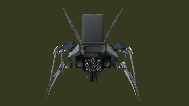 Mech Scientist Toilet model 3D Model