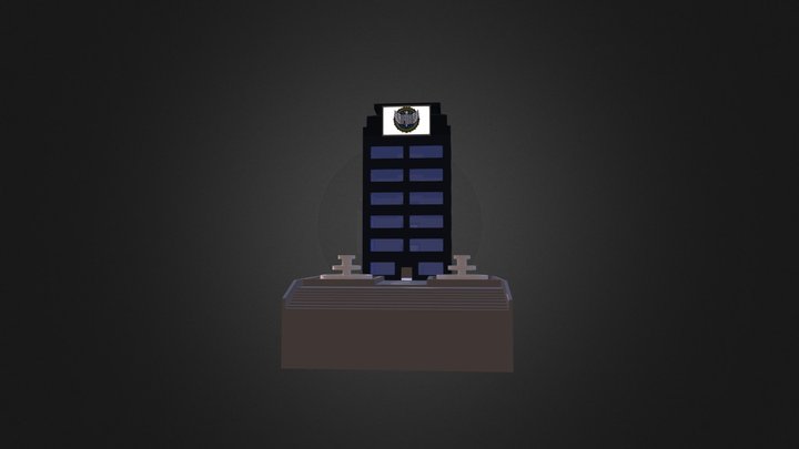 FBI Building Low-Poly [Unturned Style] 3D Model
