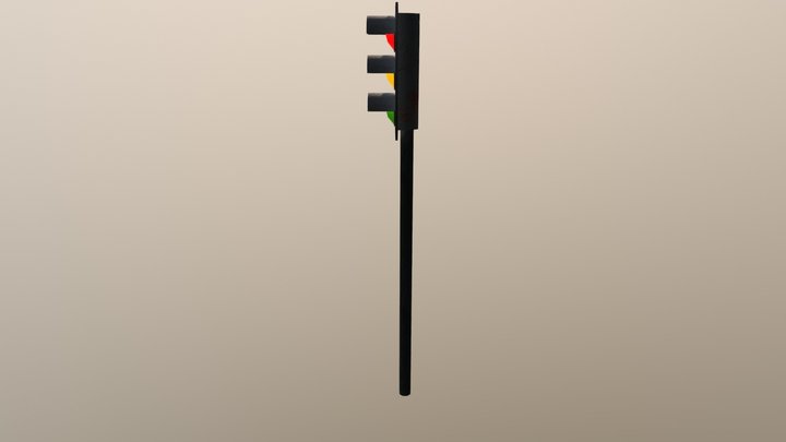 Traffic Light Low 3D Model