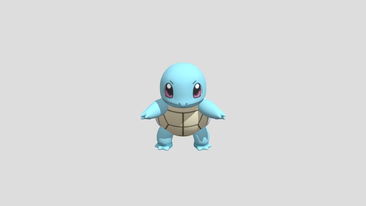 007 Squirtle 3D Model