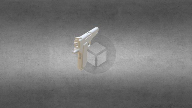 Handgun Obj 3D Model