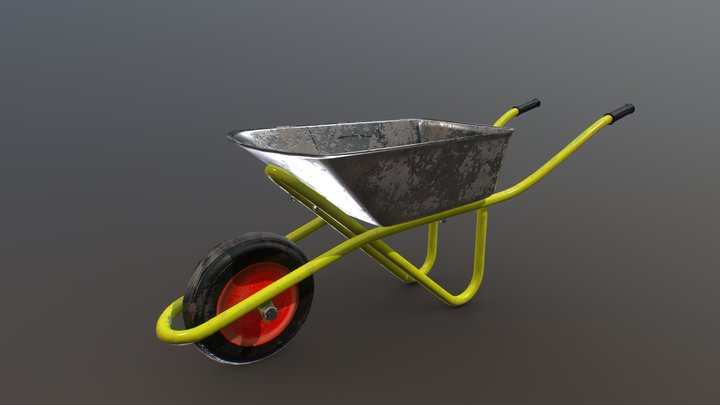Wheelbarrow (trolley) 3D Model