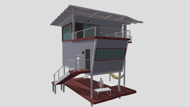 Forest Loner - House model (Updated) 3D Model