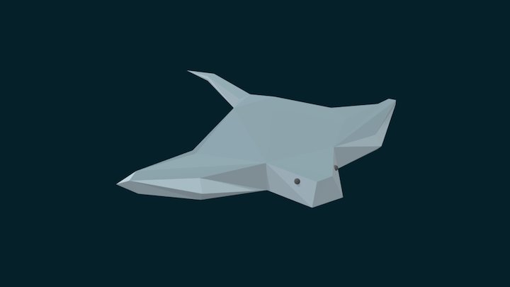 Eagle Ray (low poly) 3D Model