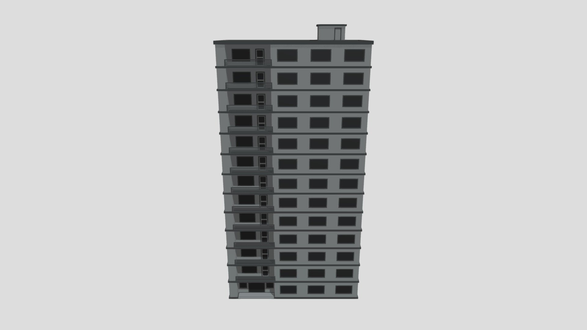 13 Story Apartment (Low Poly Cities Collection)