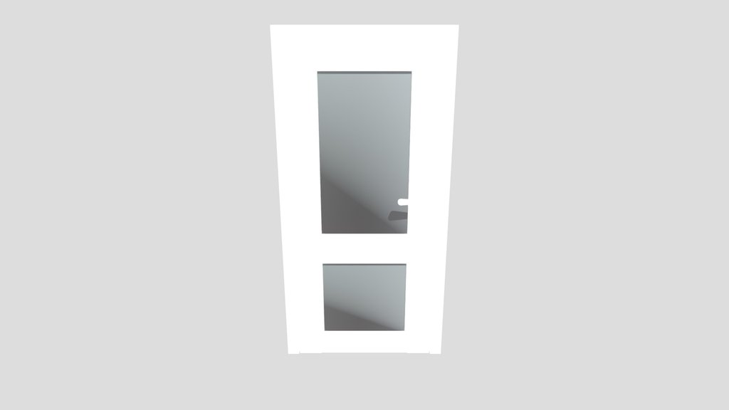 White Door With Glass
