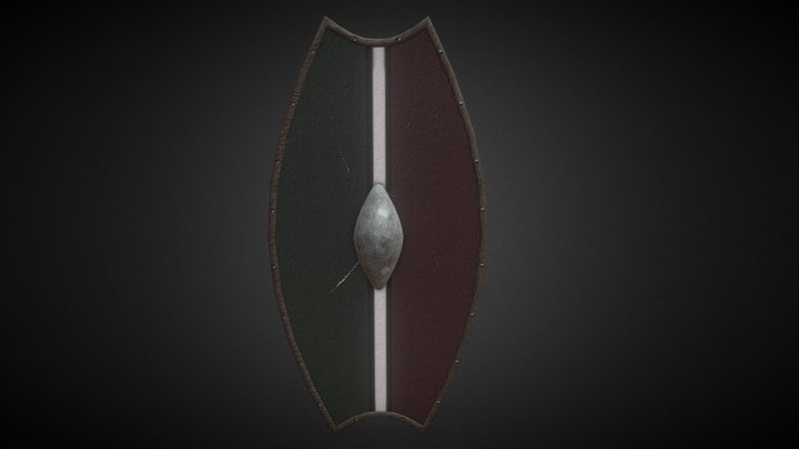 Celtic Cavalry Shield 3D Model