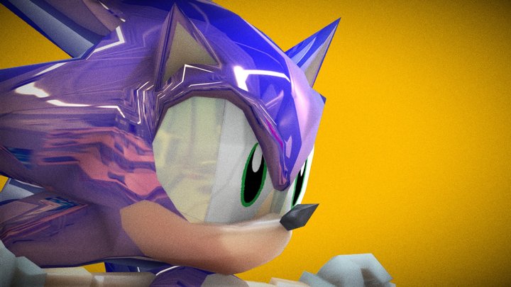 Modern Classic Sonic 3D Model