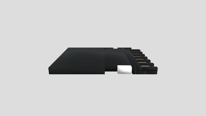 SD Card 3D Model