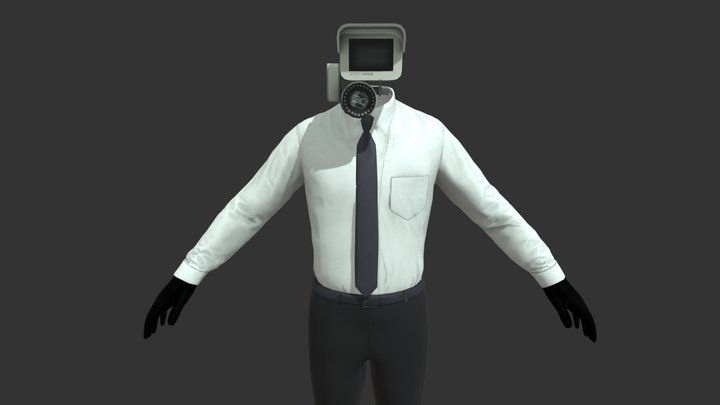 Engineer Cameraman 3D Model
