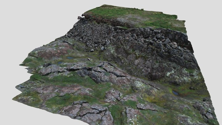 Dip-slip fault, N Iceland 3D Model