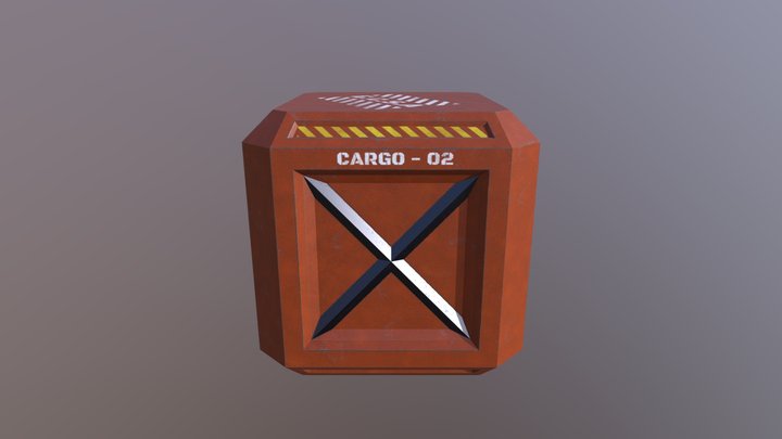 Small cargo container 3D Model