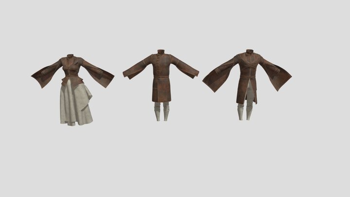 Man's coat – Gratis 3D-model STL