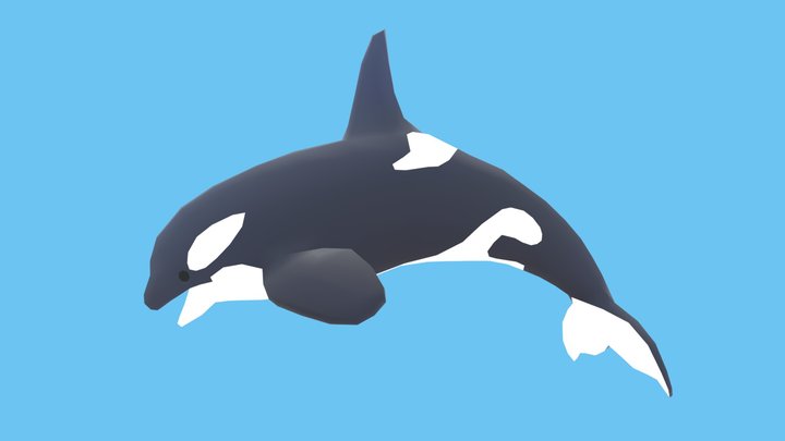 Orca - Animated Low Poly – Kostenloses 3D-Modell STL