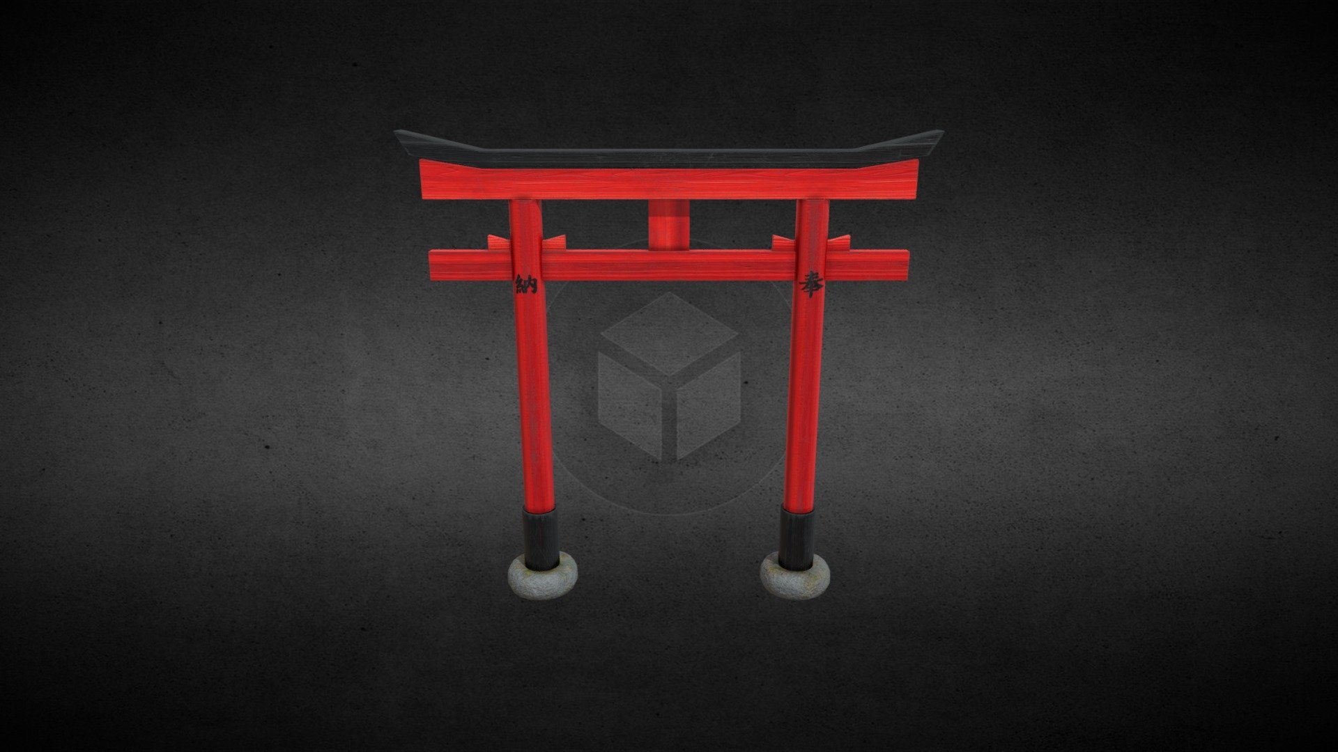 Japanese Torii B - Game Ready - Low Poly - Buy Royalty Free 3D Model By ...