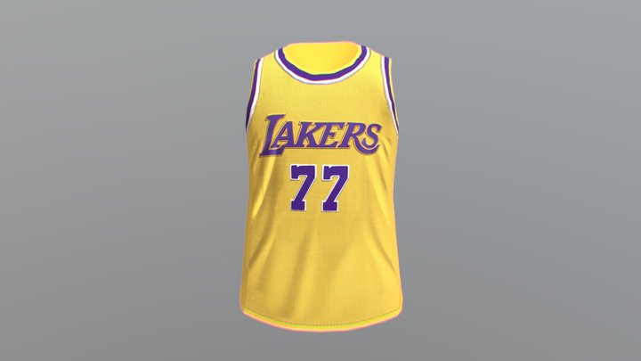 Los Angeles Lakers NBA Shirt 3D Model