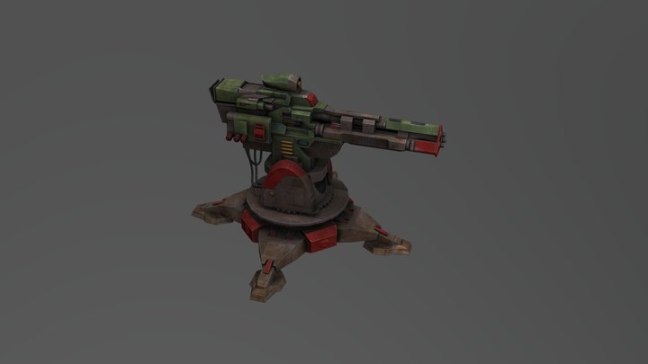 Sentry Gun 3D Model