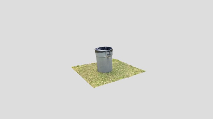Large trashcan 3D Model