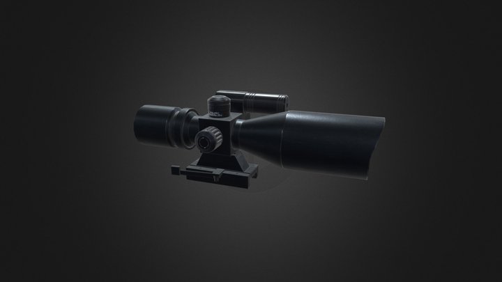 Rifle Scope 3D Model