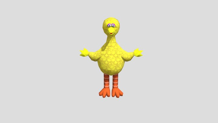Big Bird Rigged 3D Model