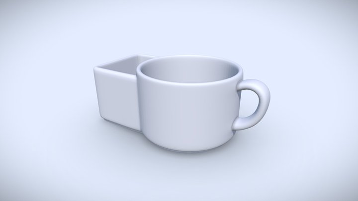 White Ceramic Mug Or Cup 3D Model