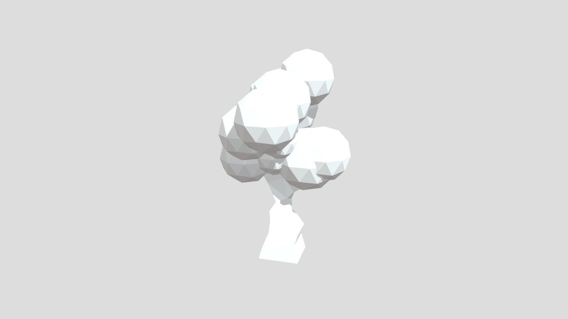 very low poly tree