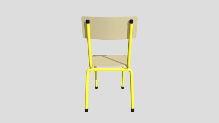 School chair 3D Model