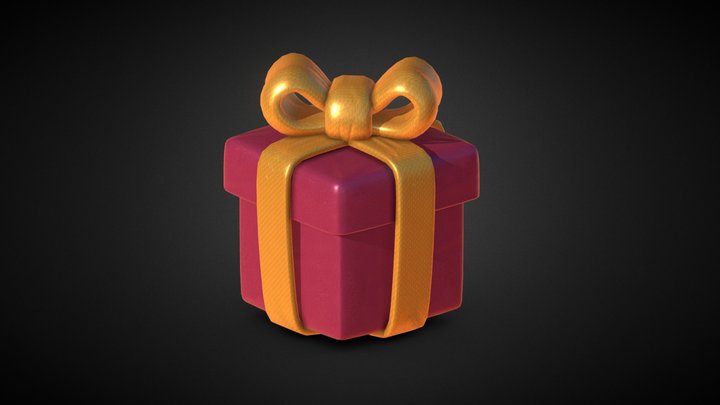 Stylized Present 3D Model