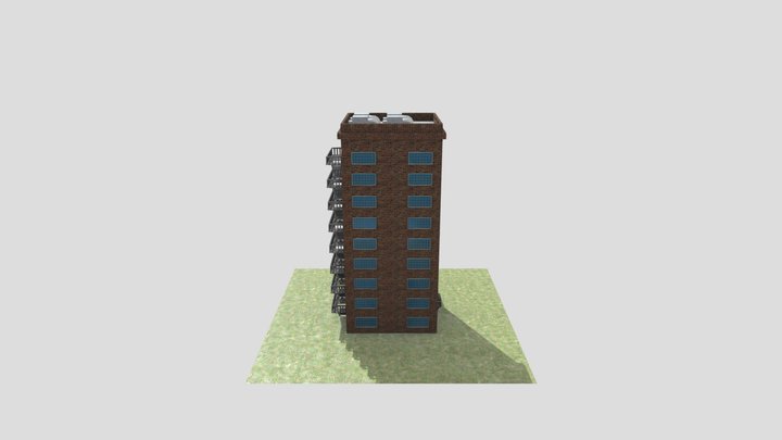 Apartment building 3D Model