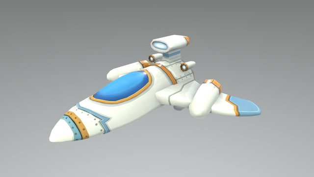 Toy Spaceship 3D Model